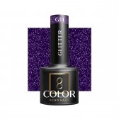 OCHO NAILS стойкий гибридный лак для маникюра GLITTER G14, 5 г.