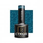 OCHO NAILS стойкий гибридный лак для маникюра GLITTER G15, 5 г.