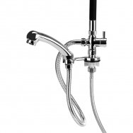 GABBIANO hairdressing faucet with two showers RAIN