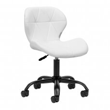 Professional beauty salon chair with wheels QS-06B, white color