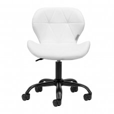 Professional beauty salon chair with wheels QS-06B, white color