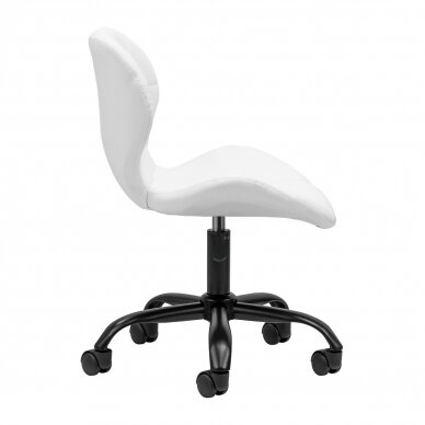 Professional beauty salon chair with wheels QS-06B, white color 2