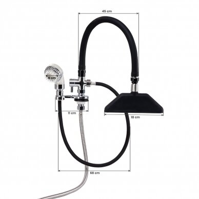 GABBIANO hairdressing faucet with two sprays WATERFALL 7