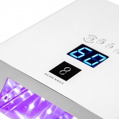 OCHO NAILS PRO profesionali  UV LED lempa manikiūro ir pedikiūro darbams 180W 6