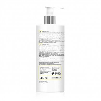 APIS CERAMIDE REPAIR mild facial cleansing emulsion with ceramides and beta glucan, 500 ml 1