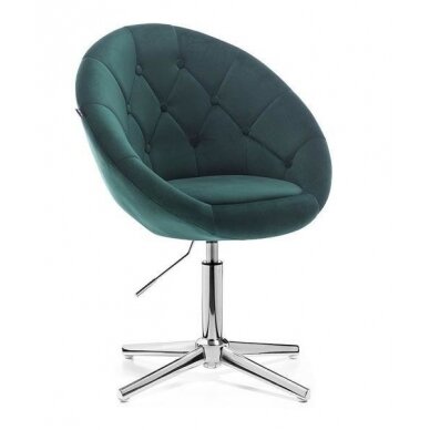 Beauty salons and beauticians stool HR8516, green velor