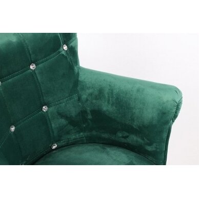 Beauty salons and beauticians stool HC804CN, green velour 4