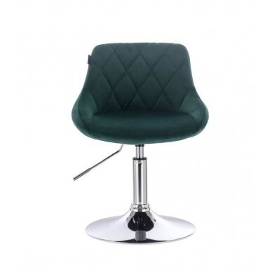 Professional beauty salons and beauticians stool HR1054N, green velor 1