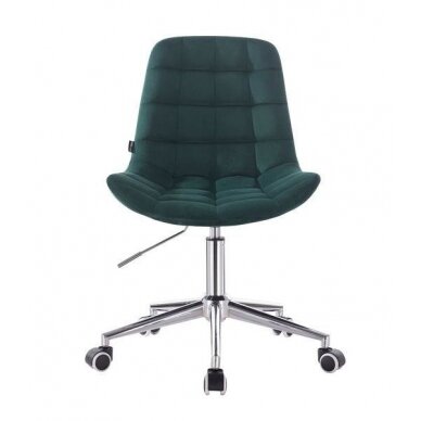 Professional beauty salons and beauticians stool HR590K, green velor 1