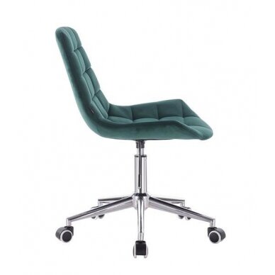 Professional beauty salons and beauticians stool HR590K, green velor 2