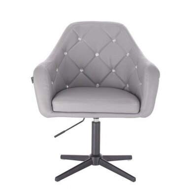 Beauty salons and beauticians stool HR830, gray eco-leather 1