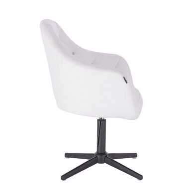 Beauty salons and beauticians stool HR830, white eco-leather 2