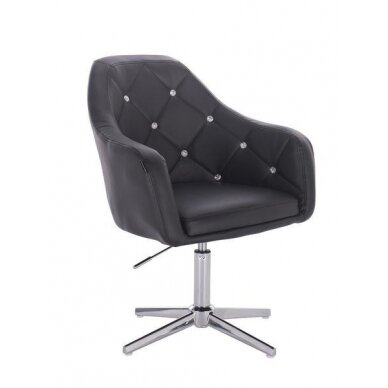 Beauty salons and beauticians stool HR830, black eco-leather