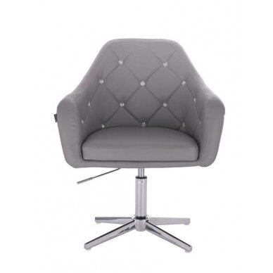 Beauty salons and beauticians stool HR830, gray eco-leather 1