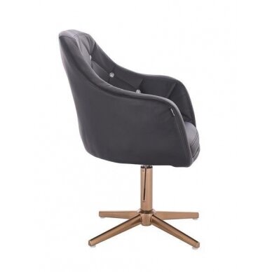 Beauty salons and beauticians stool HR830, black eco-leather 2