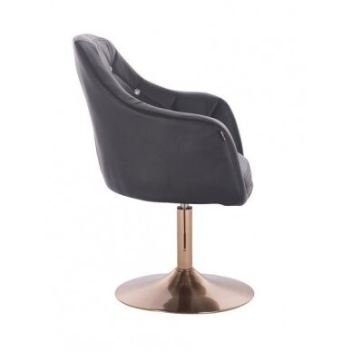 Beauty salons and beauticians stool HR830, black eco-leather 2