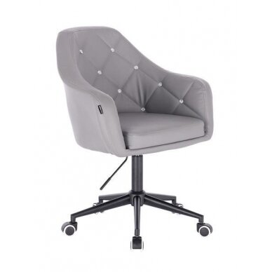 Beauty salons and beauticians stool HR830, gray eco-leather