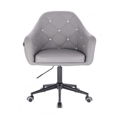 Beauty salons and beauticians stool HR830, gray eco-leather 1