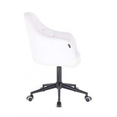 Beauty salons and beauticians stool HR830, white eco-leather 2