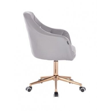 Beauty salons and beauticians stool HR830, gray eco-leather 2