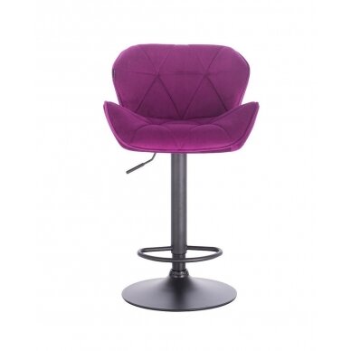 Beauty salons and beauticians stool HR111W fuchsia velour