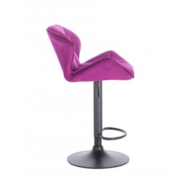 Beauty salons and beauticians stool HR111W fuchsia velour 3