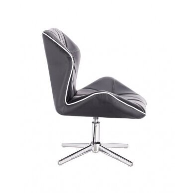 Master chair with stable base HR212CROSS, black eco leather 2