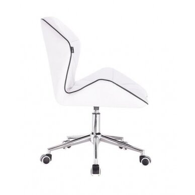 Professional eco leather master chair with wheels HR212K, white 2