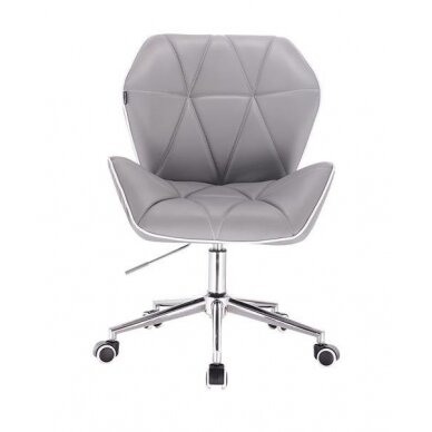 Professional eco leather master chair with wheels HR212K, gray 1