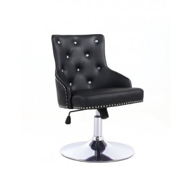 Beauty salons and beauticians stool HR654CN, black eco-leather