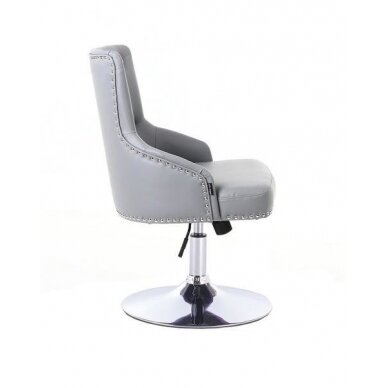 Beauty salons and beauticians stool HR654CN, gray eco-leather 1