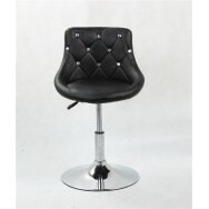 Профессиональный стул для косметологов HC931N, экокожа чёрная