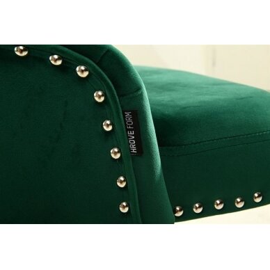 Beauty salons and beauticians stool HR654K, green velour 1