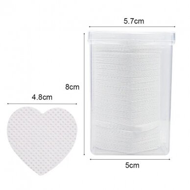 Disposable non-fluffing sheets for manicure in a box for removing adhesive, 200 pcs. 4