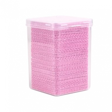 Disposable non-fluffing sheets for manicure in a box for removing adhesive, 200 pcs. 6