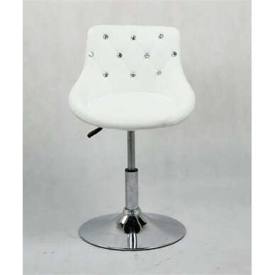 Professional beautycan chair for beauticians HC931N, white eco-leather 1