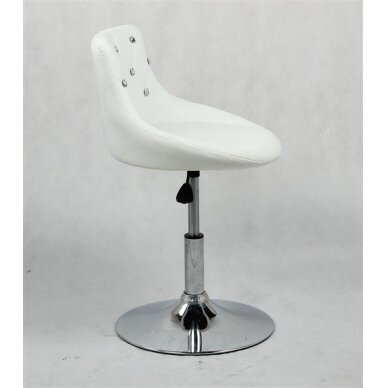 Professional beautycan chair for beauticians HC931N, white eco-leather 2