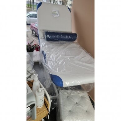 Professional electric massage table BD-8230, white-blue color 5