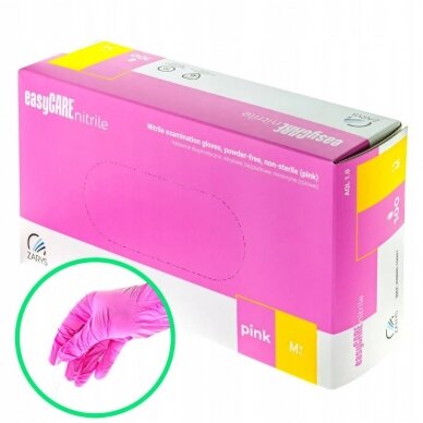 EASYCARE disposable nitrile gloves PINK 3