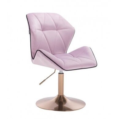 Master chair with stable base HR212, lilac velor