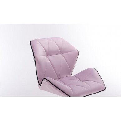 Master chair with stable base HR212, lilac velor 1