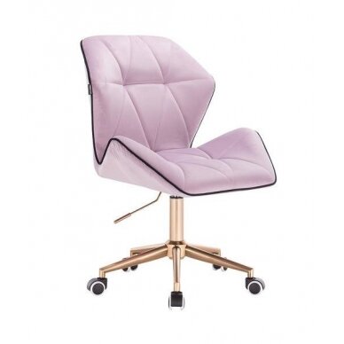 Professional master chair with wheels HR212K, lilac velor