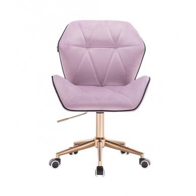 Professional master chair with wheels HR212K, lilac velor 1