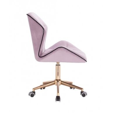 Professional master chair with wheels HR212K, lilac velor 2