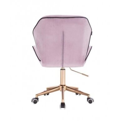 Professional master chair with wheels HR212K, lilac velor 3