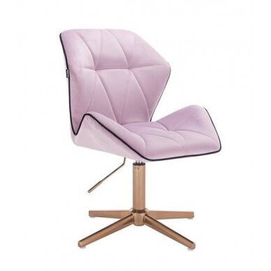 Master's chair with a stable base HR212CROSS, lilac velor