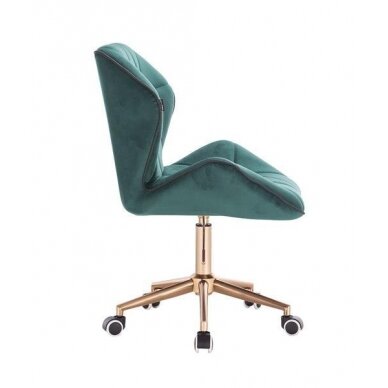 Professional master chair with wheels HR212K, green velor 2