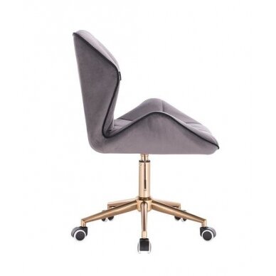 Professional master chair with castors HR212K, graphite velor 2