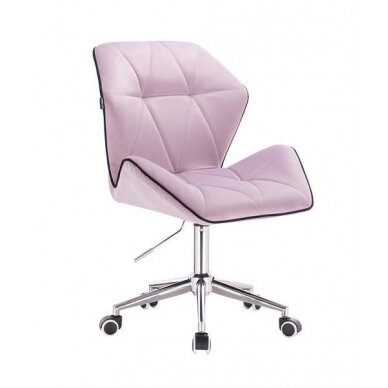 Professional master chair with wheels HR212K, lilac velor