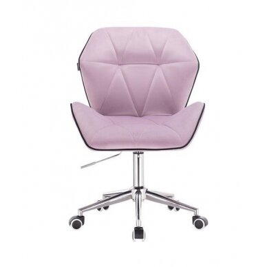 Professional master chair with wheels HR212K, lilac velor 1